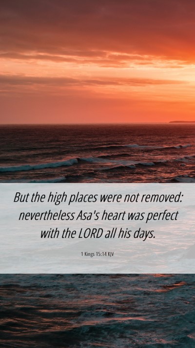 Picture 06 - 1 Kings 15:14 KJV Mobile Phone Wallpaper - But the high places were not removed: - Mobile Bible Verse Wallpaper