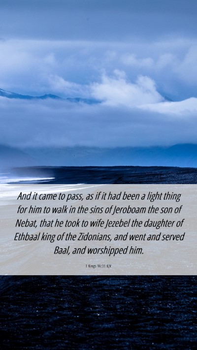 Picture 06 - 1 Kings 16:31 KJV Mobile Phone Wallpaper - And it came to pass, as if it had been a light - Mobile Bible Verse Wallpaper