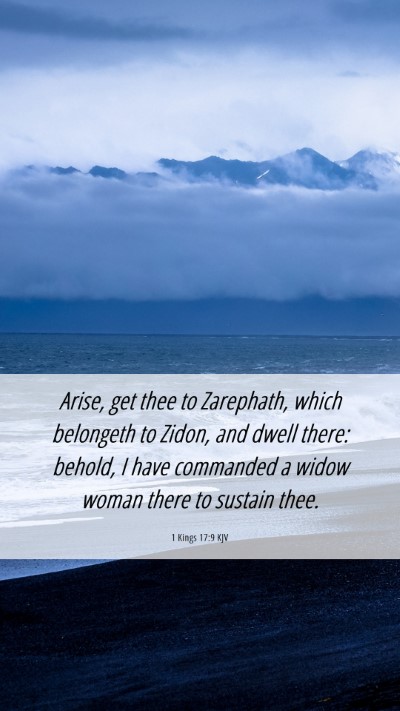 Picture 06 - 1 Kings 17:9 KJV Mobile Phone Wallpaper - Arise, get thee to Zarephath, which belongeth to - Mobile Bible Verse Wallpaper
