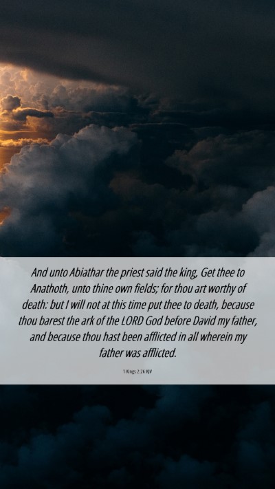 Picture 06 - 1 Kings 2:26 KJV Mobile Phone Wallpaper - And unto Abiathar the priest said the king, Get - Mobile Bible Verse Wallpaper