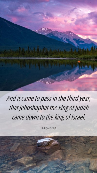 Picture 06 - 1 Kings 22:2 KJV Mobile Phone Wallpaper - And it came to pass in the third year, that - Mobile Bible Verse Wallpaper