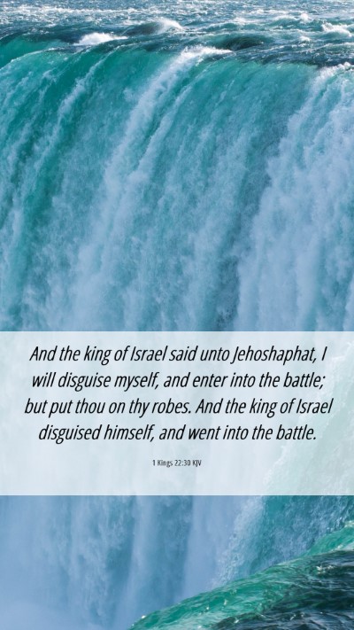 Picture 06 - 1 Kings 22:30 KJV Mobile Phone Wallpaper - And the king of Israel said unto Jehoshaphat, I - Mobile Bible Verse Wallpaper