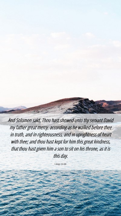 Picture 06 - 1 Kings 3:6 KJV Mobile Phone Wallpaper - And Solomon said, Thou hast showed unto thy - Mobile Bible Verse Wallpaper