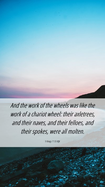 Picture 06 - 1 Kings 7:33 KJV Mobile Phone Wallpaper - And the work of the wheels was like the work of a - Mobile Bible Verse Wallpaper