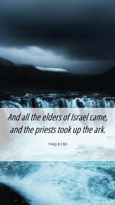 Picture 06 - 1 Kings 8:3 KJV Mobile Phone Wallpaper - And all the elders of Israel came, and the - Mobile Bible Verse Wallpaper