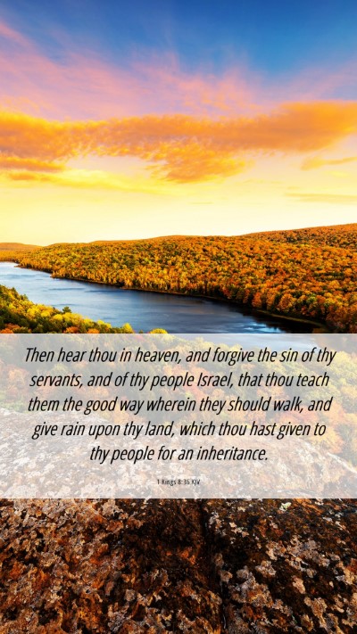 Picture 06 - 1 Kings 8:36 KJV Mobile Phone Wallpaper - Then hear thou in heaven, and forgive the sin of - Mobile Bible Verse Wallpaper