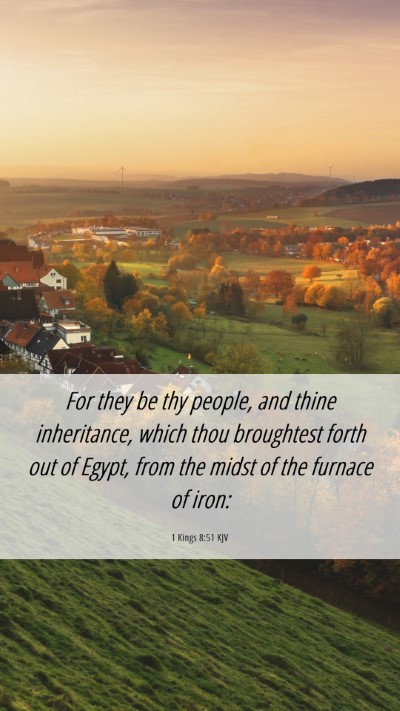 Picture 06 - 1 Kings 8:51 KJV Mobile Phone Wallpaper - For they be thy people, and thine inheritance, - Mobile Bible Verse Wallpaper