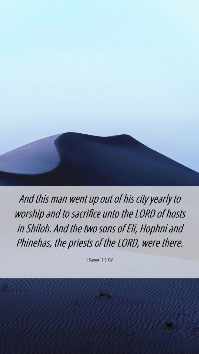 Picture 06 - 1 Samuel 1:3 KJV Mobile Phone Wallpaper - And this man went up out of his city yearly to - Mobile Bible Verse Wallpaper