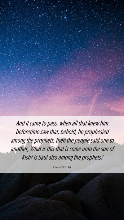 Picture 06 - 1 Samuel 10:11 KJV Mobile Phone Wallpaper - And it came to pass, when all that knew him - Mobile Bible Verse Wallpaper