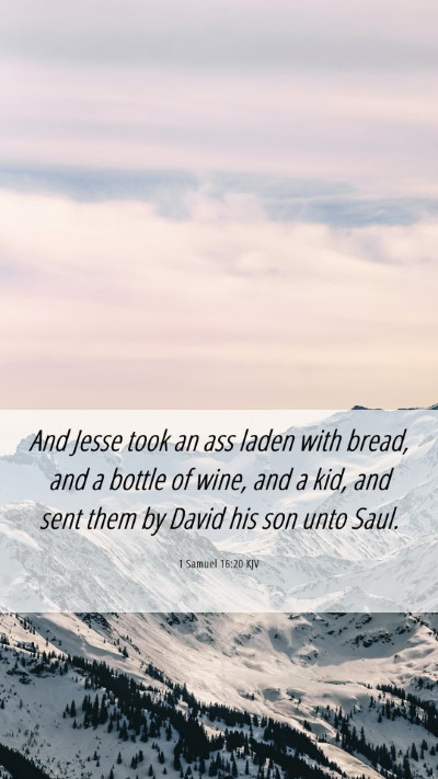 Picture 06 - 1 Samuel 16:20 KJV Mobile Phone Wallpaper - And Jesse took an ass laden with bread, and a - Mobile Bible Verse Wallpaper