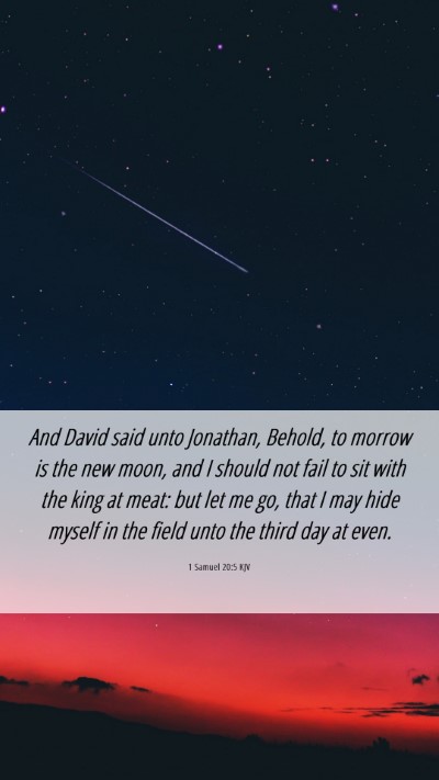 Picture 06 - 1 Samuel 20:5 KJV Mobile Phone Wallpaper - And David said unto Jonathan, Behold, to morrow - Mobile Bible Verse Wallpaper