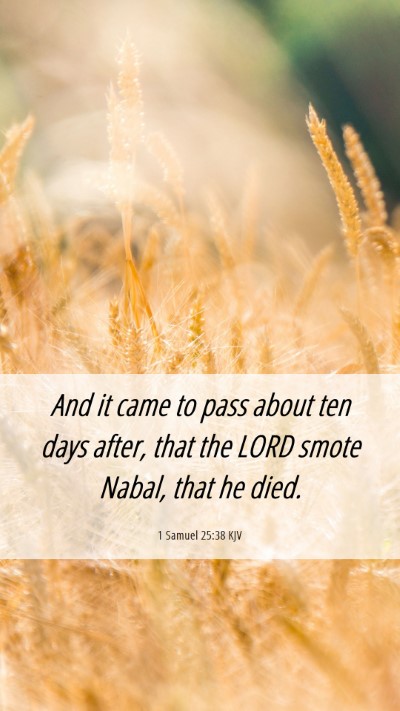 Picture 06 - 1 Samuel 25:38 KJV Mobile Phone Wallpaper - And it came to pass about ten days after, that - Mobile Bible Verse Wallpaper