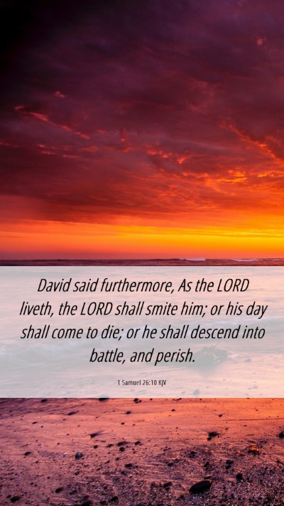 Picture 06 - 1 Samuel 26:10 KJV Mobile Phone Wallpaper - David said furthermore, As the LORD liveth, the - Mobile Bible Verse Wallpaper