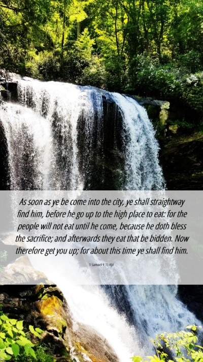 Picture 06 - 1 Samuel 9:13 KJV Mobile Phone Wallpaper - As soon as ye be come into the city, ye shall - Mobile Bible Verse Wallpaper