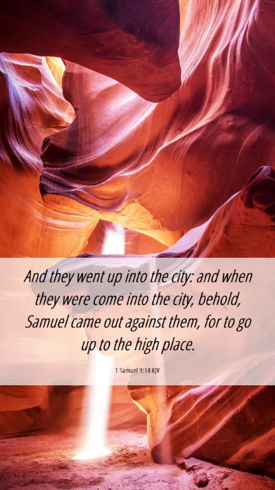 Picture 06 - 1 Samuel 9:14 KJV Mobile Phone Wallpaper - And they went up into the city: and when they - Mobile Bible Verse Wallpaper
