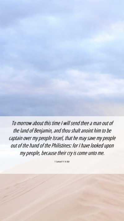Picture 06 - 1 Samuel 9:16 KJV Mobile Phone Wallpaper - To morrow about this time I will send thee a man - Mobile Bible Verse Wallpaper
