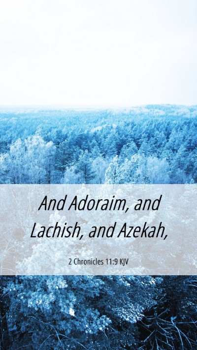 Picture 06 - 2 Chronicles 11:9 KJV Mobile Phone Wallpaper - And Adoraim, and Lachish, and - Mobile Bible Verse Wallpaper