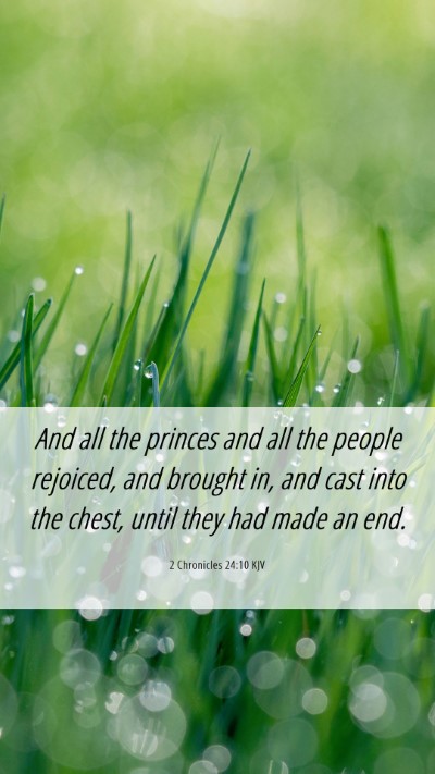 Picture 06 - 2 Chronicles 24:10 KJV Mobile Phone Wallpaper - And all the princes and all the people rejoiced, - Mobile Bible Verse Wallpaper