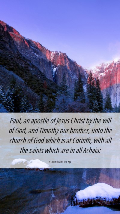 Picture 06 - 2 Corinthians 1:1 KJV Mobile Phone Wallpaper - Paul, an apostle of Jesus Christ by the will of - Mobile Bible Verse Wallpaper