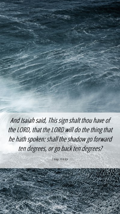 Picture 06 - 2 Kings 20:9 KJV Mobile Phone Wallpaper - And Isaiah said, This sign shalt thou have of the - Mobile Bible Verse Wallpaper
