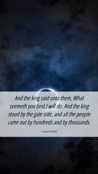Picture 06 - 2 Samuel 18:4 KJV Mobile Phone Wallpaper - And the king said unto them, What seemeth you - Mobile Bible Verse Wallpaper
