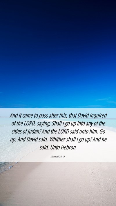 Picture 06 - 2 Samuel 2:1 KJV Mobile Phone Wallpaper - And it came to pass after this, that David - Mobile Bible Verse Wallpaper