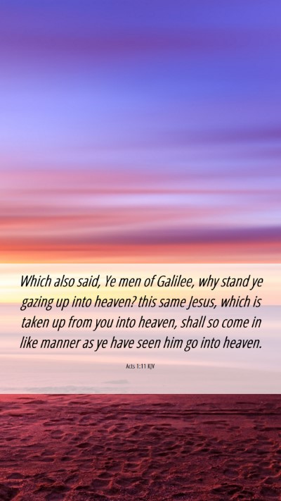 Picture 06 - Acts 1:11 KJV Mobile Phone Wallpaper - Which also said, Ye men of Galilee, why stand ye - Mobile Bible Verse Wallpaper