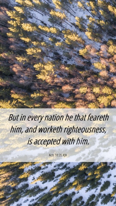 Picture 06 - Acts 10:35 KJV Mobile Phone Wallpaper - But in every nation he that feareth him, and - Mobile Bible Verse Wallpaper