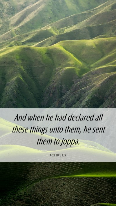 Picture 06 - Acts 10:8 KJV Mobile Phone Wallpaper - And when he had declared all these things unto - Mobile Bible Verse Wallpaper