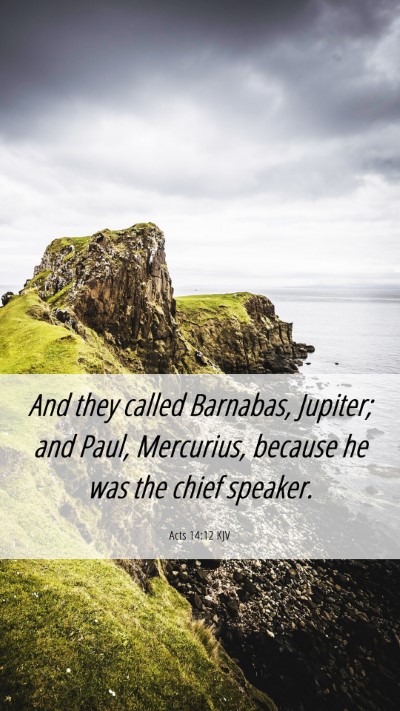 Picture 06 - Acts 14:12 KJV Mobile Phone Wallpaper - And they called Barnabas, Jupiter; and Paul, - Mobile Bible Verse Wallpaper
