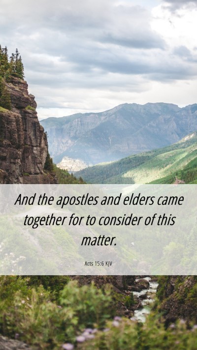 Picture 06 - Acts 15:6 KJV Mobile Phone Wallpaper - And the apostles and elders came together for to - Mobile Bible Verse Wallpaper