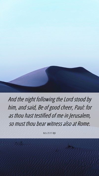 Picture 06 - Acts 23:11 KJV Mobile Phone Wallpaper - And the night following the Lord stood by him, - Mobile Bible Verse Wallpaper