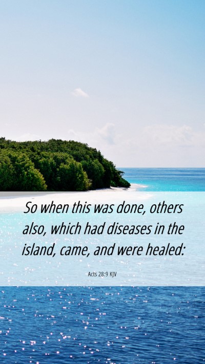 Picture 06 - Acts 28:9 KJV Mobile Phone Wallpaper - So when this was done, others also, which had - Mobile Bible Verse Wallpaper