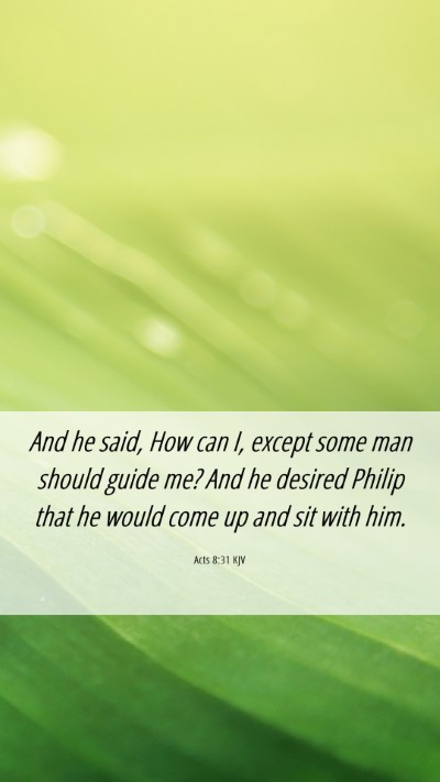 Picture 06 - Acts 8:31 KJV Mobile Phone Wallpaper - And he said, How can I, except some man should - Mobile Bible Verse Wallpaper