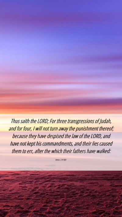 Picture 06 - Amos 2:4 KJV Mobile Phone Wallpaper - Thus saith the LORD; For three transgressions of - Mobile Bible Verse Wallpaper