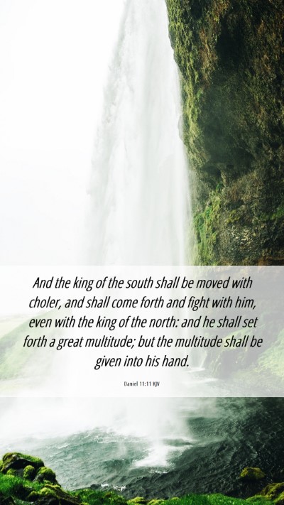 Picture 06 - Daniel 11:11 KJV Mobile Phone Wallpaper - And the king of the south shall be moved with - Mobile Bible Verse Wallpaper