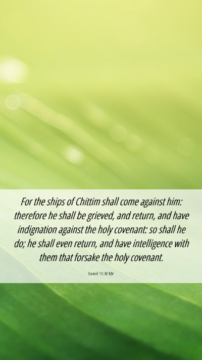 Picture 06 - Daniel 11:30 KJV Mobile Phone Wallpaper - For the ships of Chittim shall come against him: - Mobile Bible Verse Wallpaper