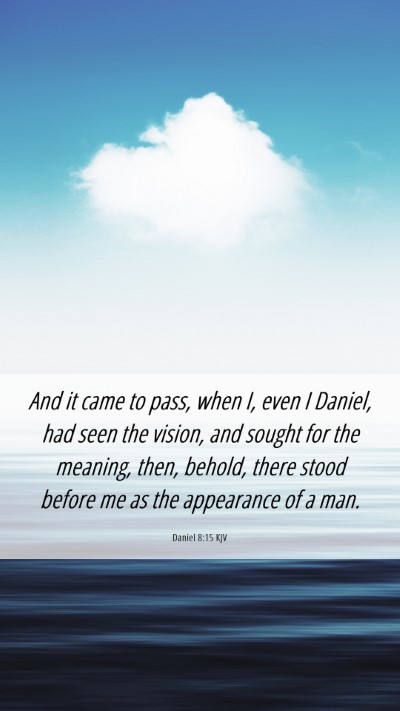 Picture 06 - Daniel 8:15 KJV Mobile Phone Wallpaper - And it came to pass, when I, even I Daniel, had - Mobile Bible Verse Wallpaper