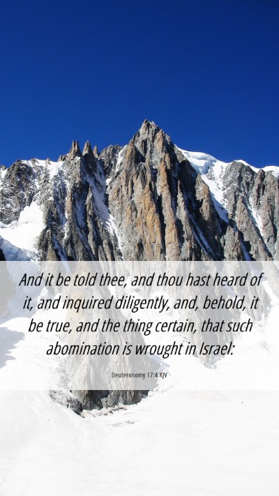 Picture 06 - Deuteronomy 17:4 KJV Mobile Phone Wallpaper - And it be told thee, and thou hast heard of it, - Mobile Bible Verse Wallpaper