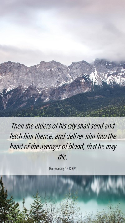 Picture 06 - Deuteronomy 19:12 KJV Mobile Phone Wallpaper - Then the elders of his city shall send and fetch - Mobile Bible Verse Wallpaper