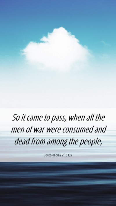 Picture 06 - Deuteronomy 2:16 KJV Mobile Phone Wallpaper - So it came to pass, when all the men of war were - Mobile Bible Verse Wallpaper