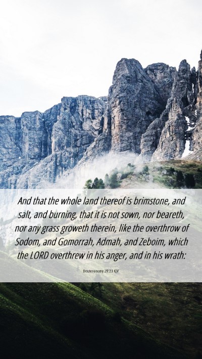 Picture 06 - Deuteronomy 29:23 KJV Mobile Phone Wallpaper - And that the whole land thereof is brimstone, and - Mobile Bible Verse Wallpaper