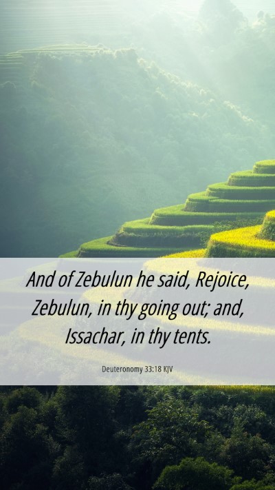 Picture 06 - Deuteronomy 33:18 KJV Mobile Phone Wallpaper - And of Zebulun he said, Rejoice, Zebulun, in thy - Mobile Bible Verse Wallpaper