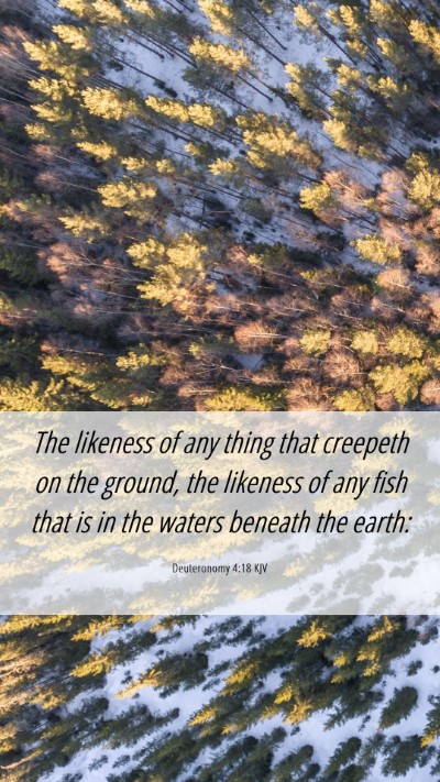 Picture 06 - Deuteronomy 4:18 KJV Mobile Phone Wallpaper - The likeness of any thing that creepeth on the - Mobile Bible Verse Wallpaper