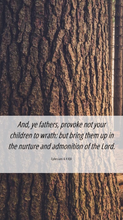 Picture 06 - Ephesians 6:4 KJV Mobile Phone Wallpaper - And, ye fathers, provoke not your children to - Mobile Bible Verse Wallpaper