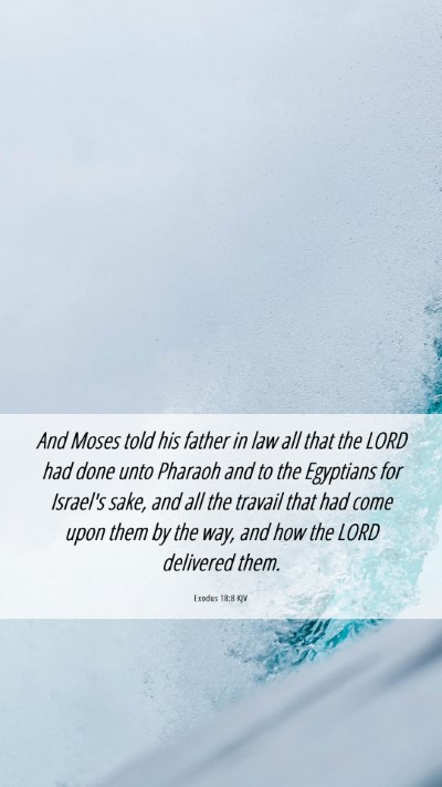 Picture 06 - Exodus 18:8 KJV Mobile Phone Wallpaper - And Moses told his father in law all that the - Mobile Bible Verse Wallpaper