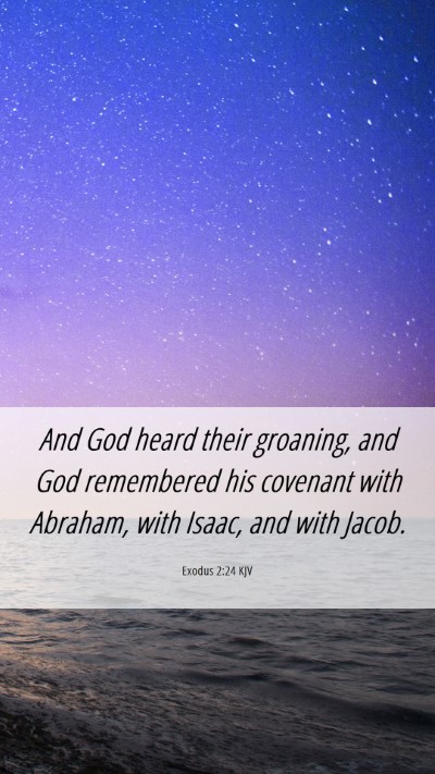 Picture 06 - Exodus 2:24 KJV Mobile Phone Wallpaper - And God heard their groaning, and God remembered - Mobile Bible Verse Wallpaper