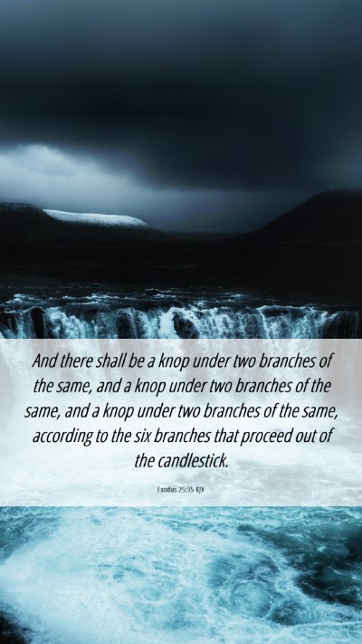Picture 06 - Exodus 25:35 KJV Mobile Phone Wallpaper - And there shall be a knop under two branches of - Mobile Bible Verse Wallpaper