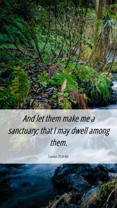 Picture 06 - Exodus 25:8 KJV Mobile Phone Wallpaper - And let them make me a sanctuary; that I may - Mobile Bible Verse Wallpaper