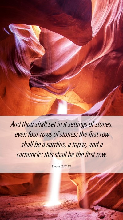 Picture 06 - Exodus 28:17 KJV Mobile Phone Wallpaper - And thou shalt set in it settings of stones, even - Mobile Bible Verse Wallpaper
